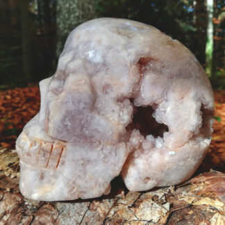 Schädel rosa Amethyst Samhain