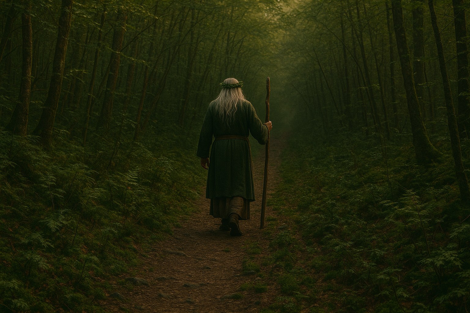 Ein Druide zieht einsam in den Wald...